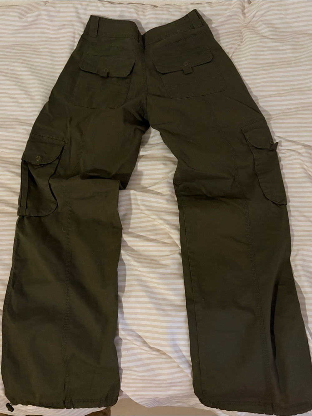 Angel Kiss Green Wide Leg/Baggy Cargo Pants